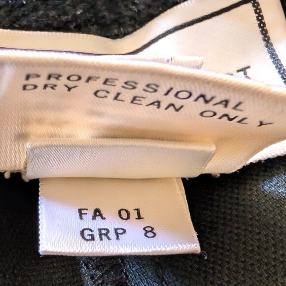 St John Sport Vintage Womens Sz 12 Black Sparkle Velour Straight Wide Leg Pants - Picture 11 of 11